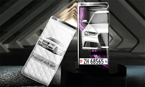 Two Stylish Car-Themed Stainless Steel Lighters