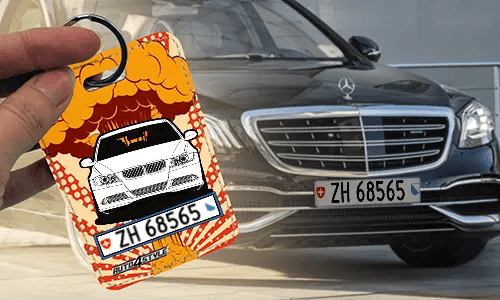 Innenspiegel anhänger mit Mercedes-Benz autoanhänger innenspiegel