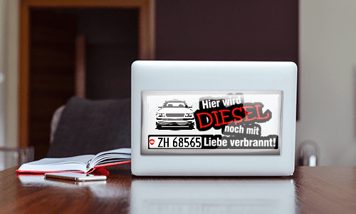 aufkleber auto DIESEL auf dem Tisch autoaufkleber sprüche