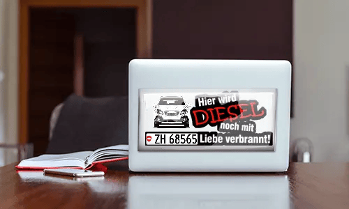 aufkleber auto DIESEL auf dem Tisch autoaufkleber sprüche
