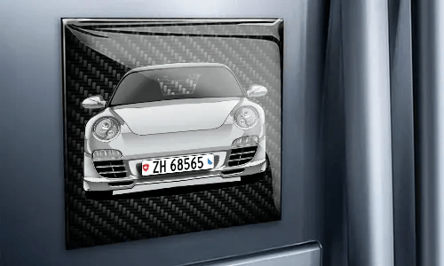 foto magnet mit dem Hund auf dem Wand personalisierte magnete