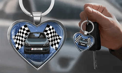 gallerykeychain-heart-with-car-personalized-3