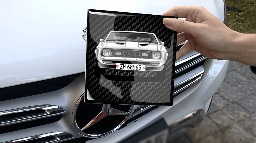 Magnet viereckig Rahmenlos